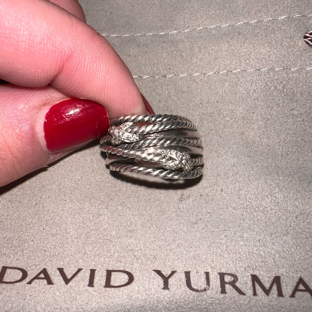 David Yurman Double X Crossover Ring